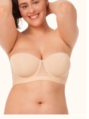Lively the smooth strapless bra in almond 36C